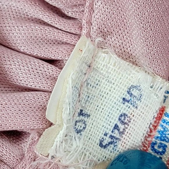 Vintage 70s Union Made Pink‎ Draped Back Cinched Shoulder Disco Dress Tie Belt - Picture 10 of 12